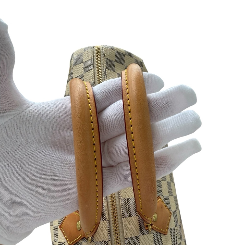 AUTHENTIC Louis Vuitton: Speedy 30 Damier Azur - Picture 14 of 16